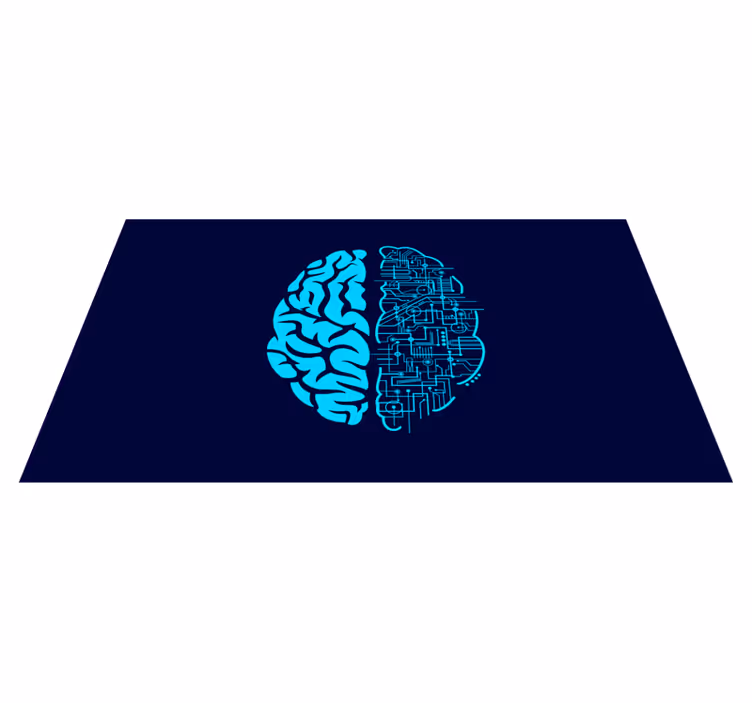 Vinyl Teppich modern zerebraler kontrast - TenStickers