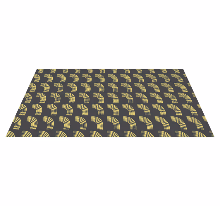 Vinyl Teppich gestreift geometrische bogenmuster - TenStickers