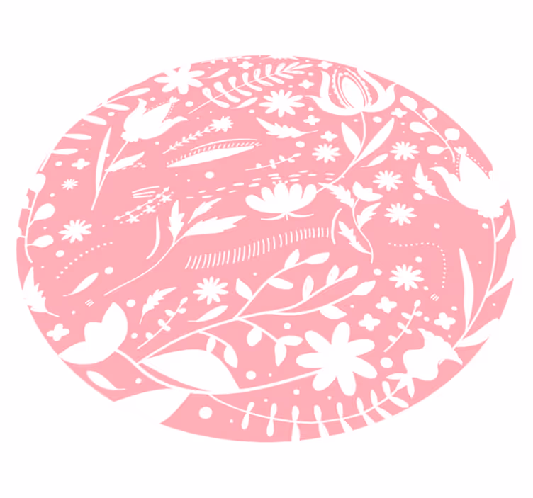 Vinyl Teppich Blumen botanische motive - TenStickers