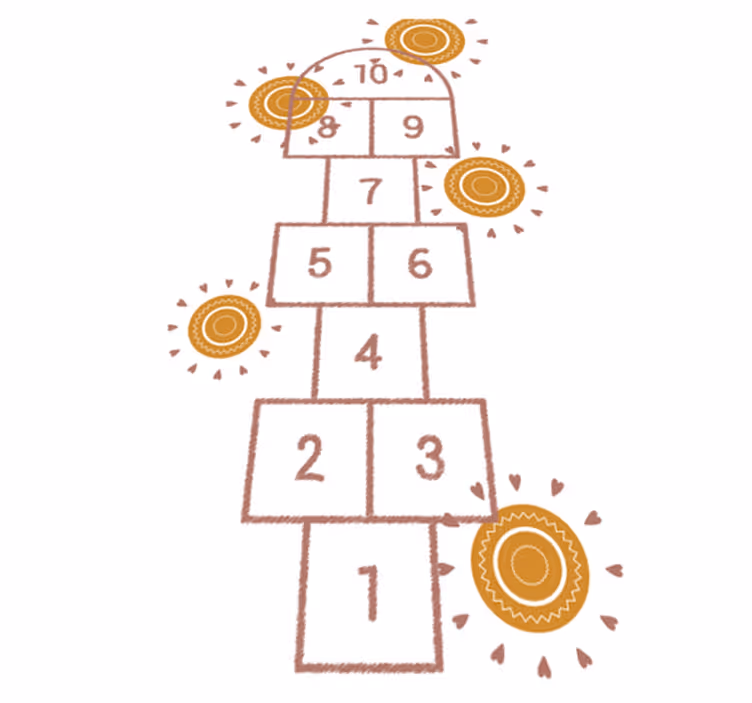 Vinyl Teppich Spiele himmel und hölle-spielplatz - TenStickers