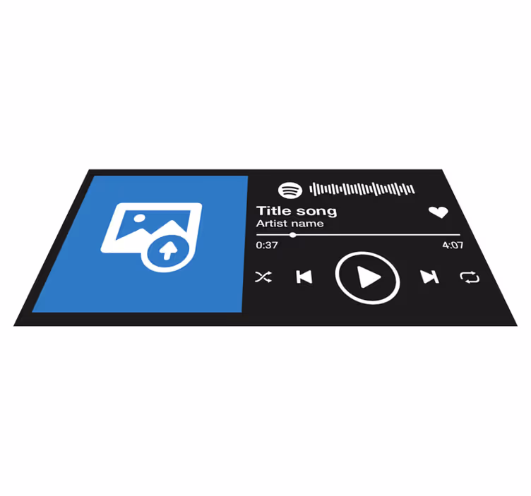 Vinyl Teppich Text benutzerdefinierte songanzeige - TenStickers