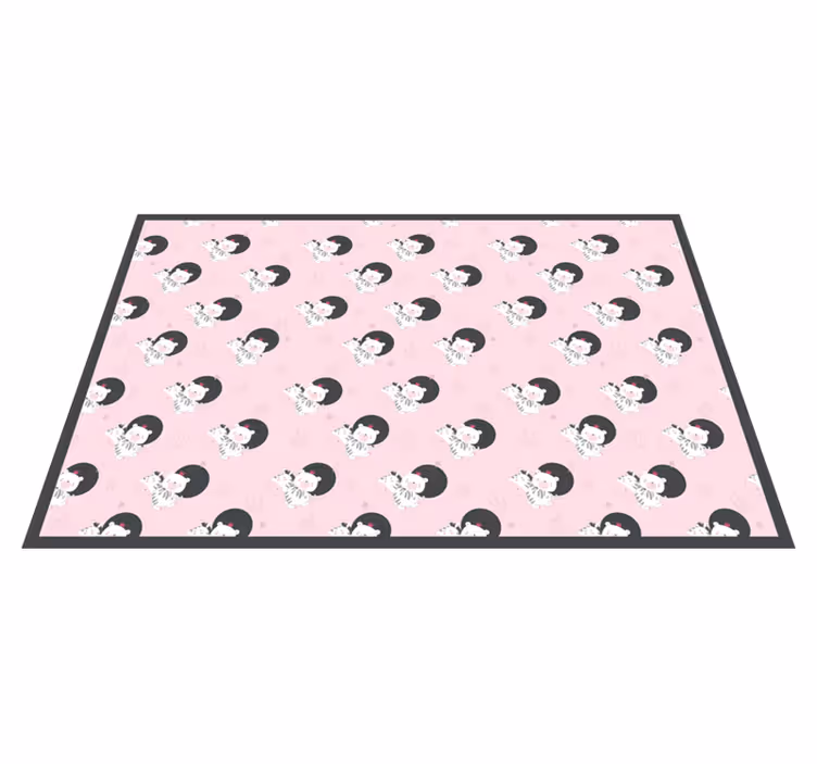 Vinyl Teppich Kinder verspielte ballerina-grafik - TenStickers