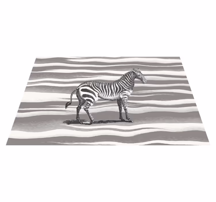 Vinyl Teppich Tiermuster zebrastreifen - TenStickers