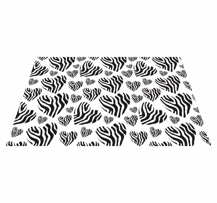Vinyl Teppich Tiermuster zebrastreifenmuster - TenStickers