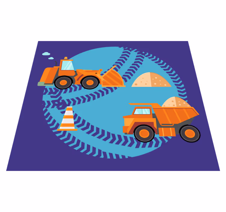 Vinyl Teppich Kinder bau spielzone - TenStickers