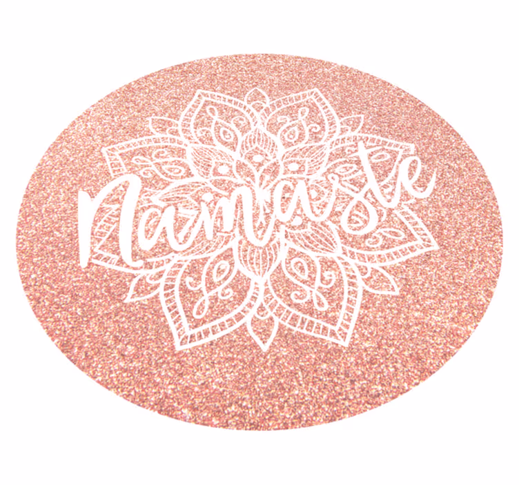Vinyl teppich mandala im namaste design - TenStickers