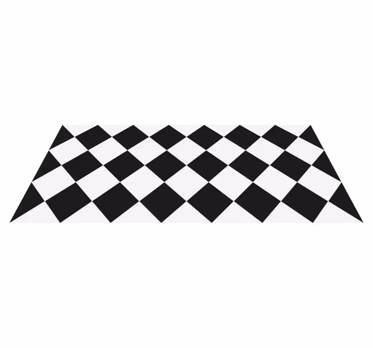 Vinyl Teppich Badezimmer Rautenmuster - TenStickers