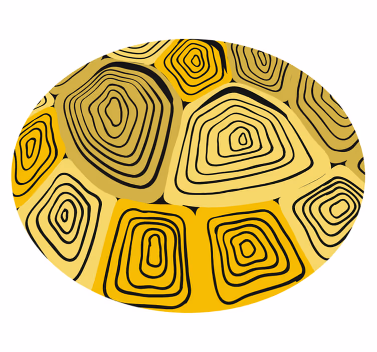 Vinyl Teppich geometrisch konzentrische abstraktion - TenStickers