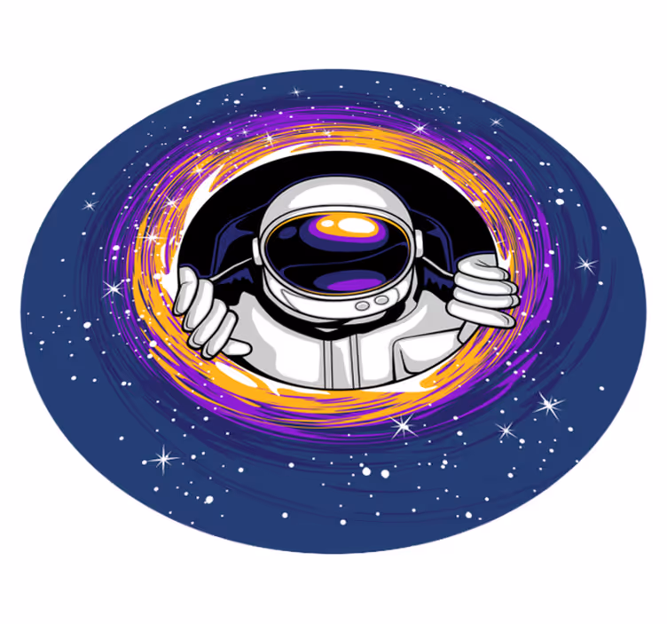 Vinyl Teppich kindlich spiel mit weltraumthema - TenStickers