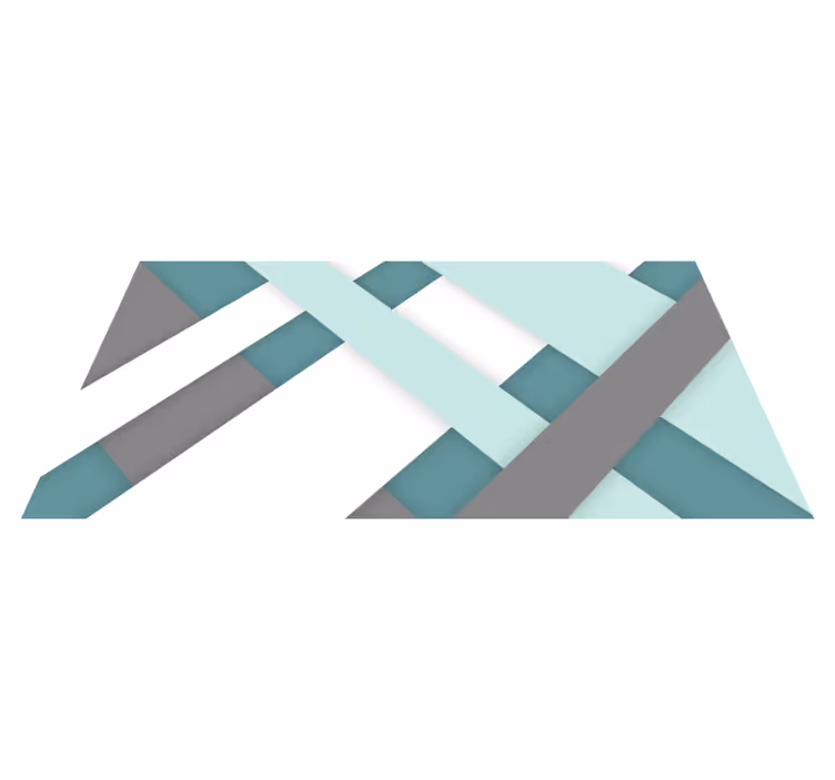 Vinyl Teppich geometrisch geometrisches webmuster - TenStickers