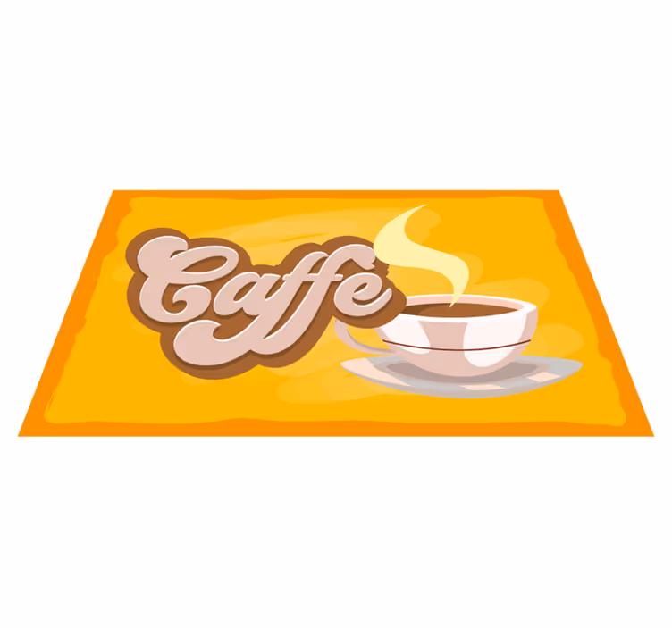 Vinyl Teppich Küche kaffee-design - TenStickers