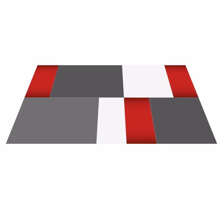 Vinyl Teppich minimalistisch minimalistische blöcke - TenStickers