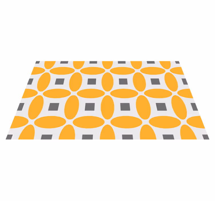 Vinyl Teppich geometrisch geometrische kreise - TenStickers