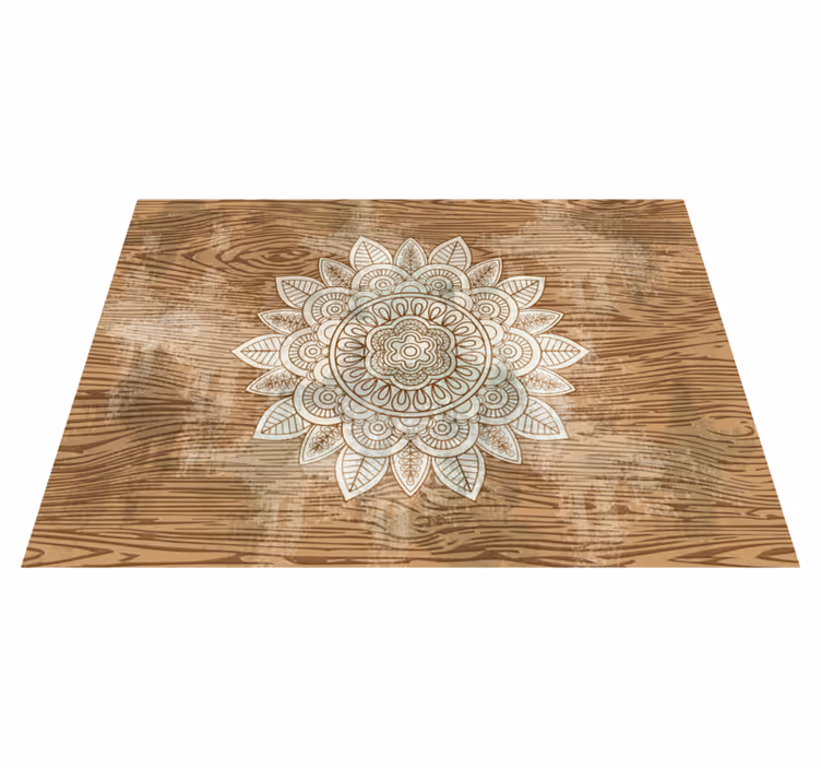 Vinyl teppich mandala mittelpunkt mandala - TenStickers