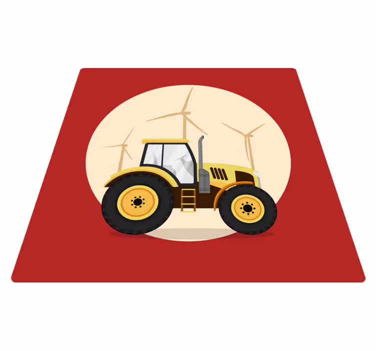 Vinyl Teppich Kinder traktor spielkreis - TenStickers