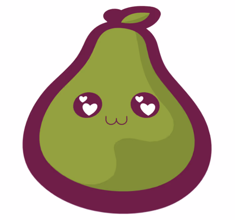Vinyl Teppich Baby süßes avocado-design - TenStickers