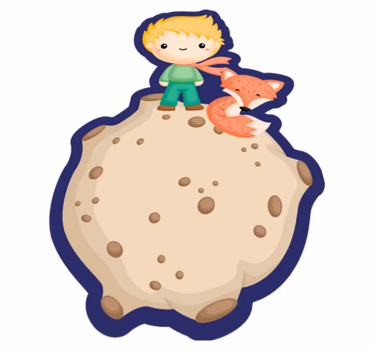 Vinyl Teppich Kinder cartoon-weltraumforscher - TenStickers
