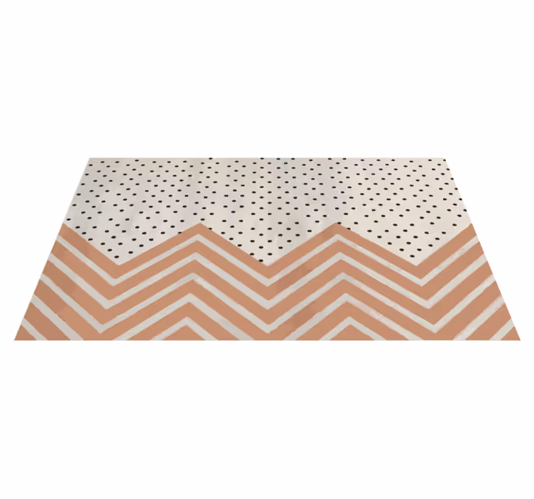 Vinyl Teppich geometrisch zickzack-punktmuster - TenStickers