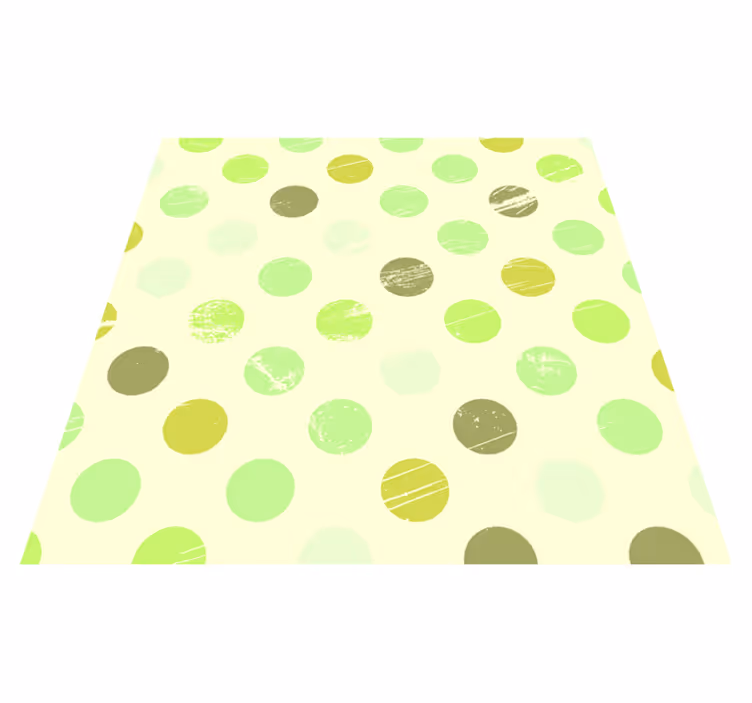 Vinyl Teppich geometrisch polka dot harmonie - TenStickers