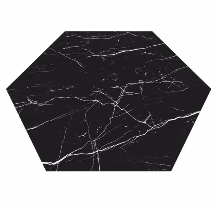 Vinyl Teppich Marmor marmorsechseck - TenStickers