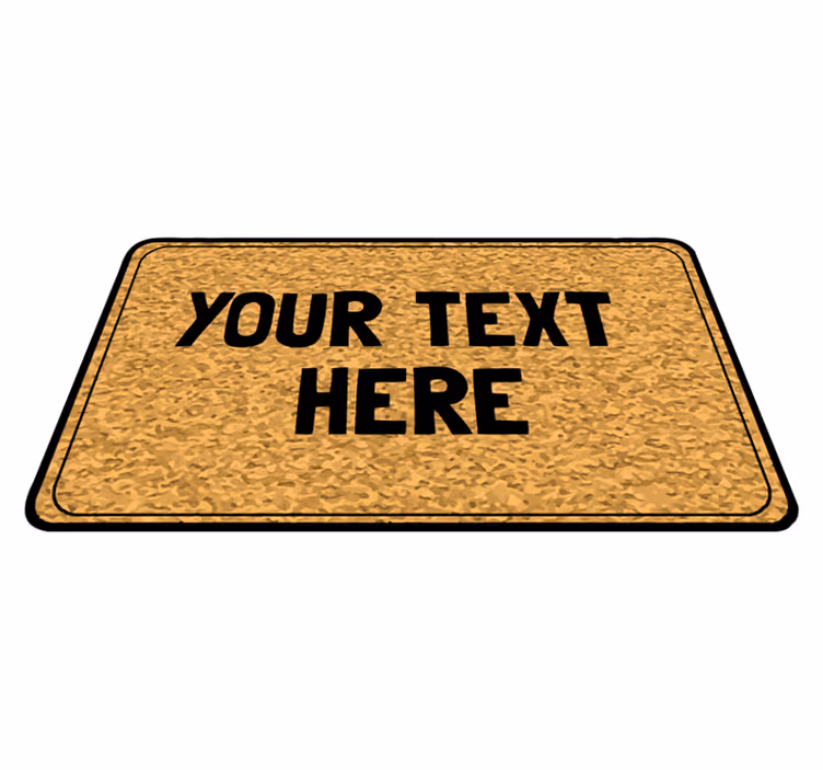 Vinyl Teppich mit Namen anpassbare texteingabe - TenStickers