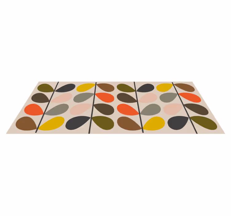 Vinyl Teppich geometrisch bunte kugelmuster - TenStickers