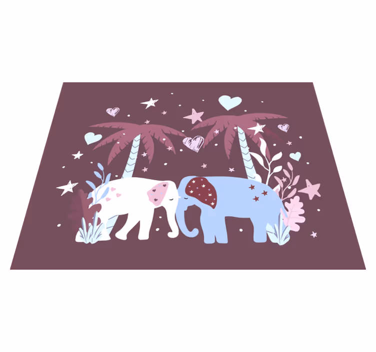 Vinyl Teppich Kinderzimmer kindersafari - TenStickers