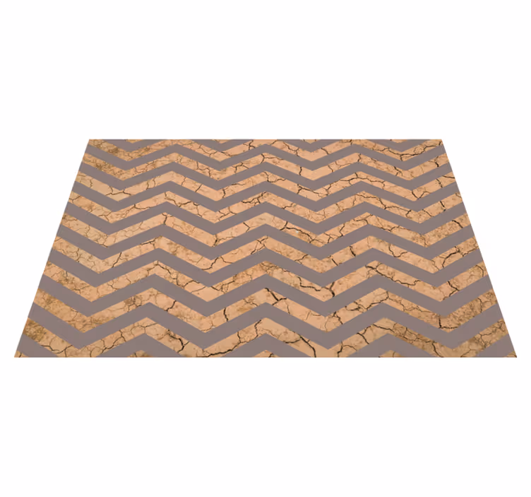 Vinyl Teppich Textur chevron-rissige Struktur - TenStickers