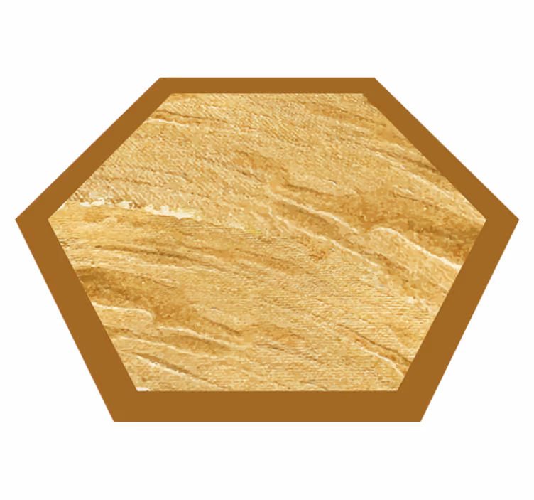Vinylteppich Holzoptik sechseckige kornstruktur - TenStickers