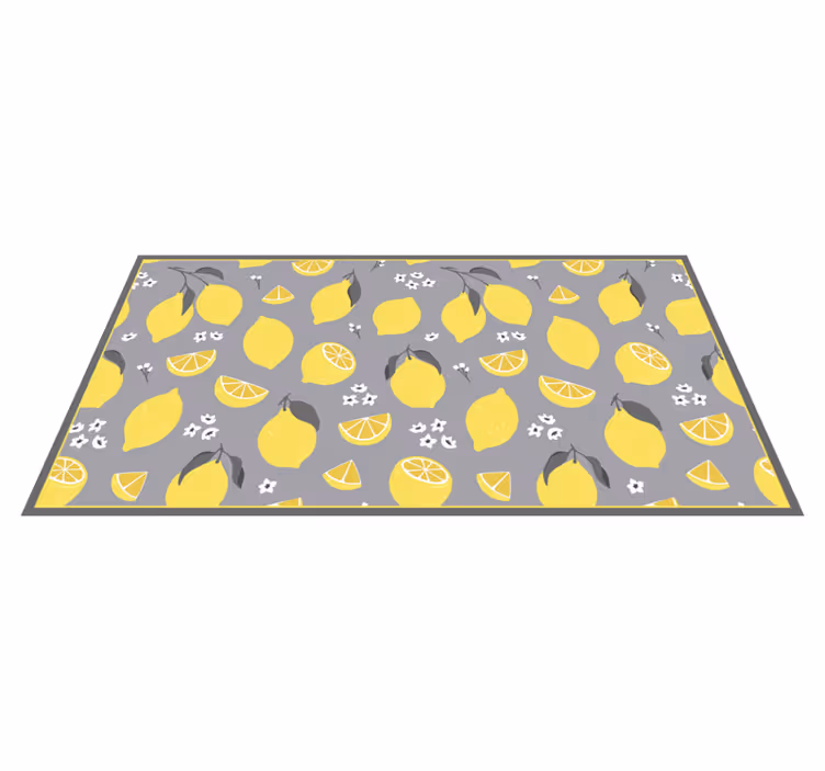Vinyl Teppich Küche zitronenscheiben-konzept - TenStickers