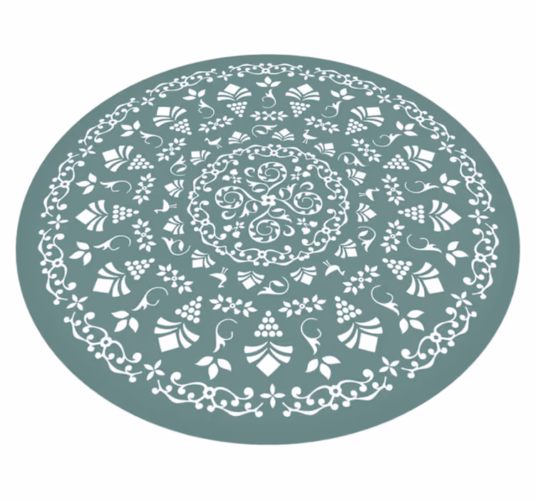 Vinyl Teppich Mandala blumenmustermotiv - TenStickers
