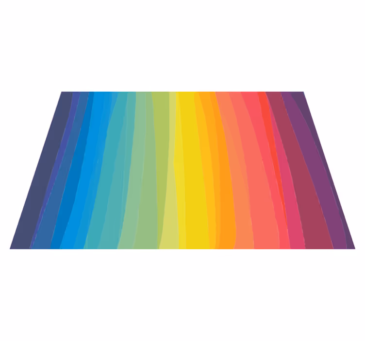 Vinyl Teppich gestreift bunte farbverlauf-streifen - TenStickers