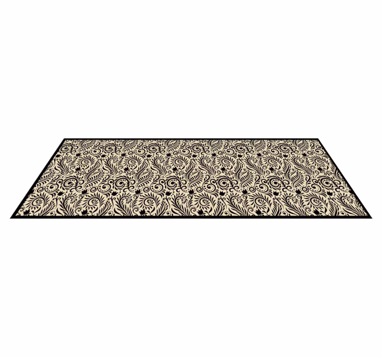 Vinyl Teppich Textur beiges elegantes pflanzendesign - TenStickers