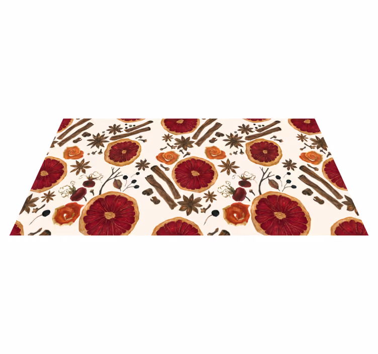 Vinyl Teppich Küche florales botanisches konzept - TenStickers