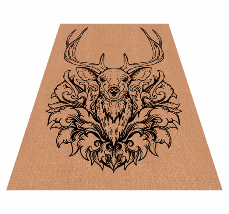 Vinyl Teppich Tiere stylisches hirsch-design - TenStickers
