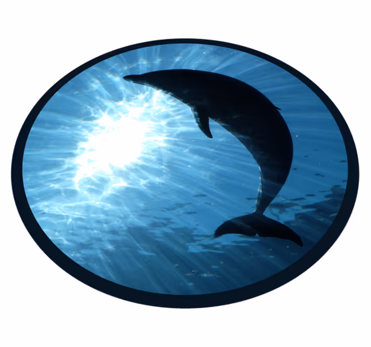 Vinyl Teppich Tiere delphin plantschen - TenStickers