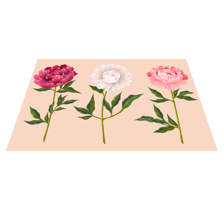 Vinyl Teppich Badezimmer elegantes trio-arrangement - TenStickers