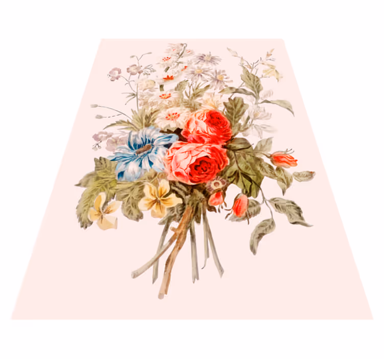 Vinyl Teppich Blumen exquisites blumenarrangement - TenStickers