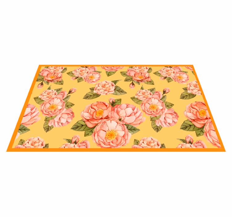 Vinyl Teppich Blumen blühende blumenschönheit - TenStickers