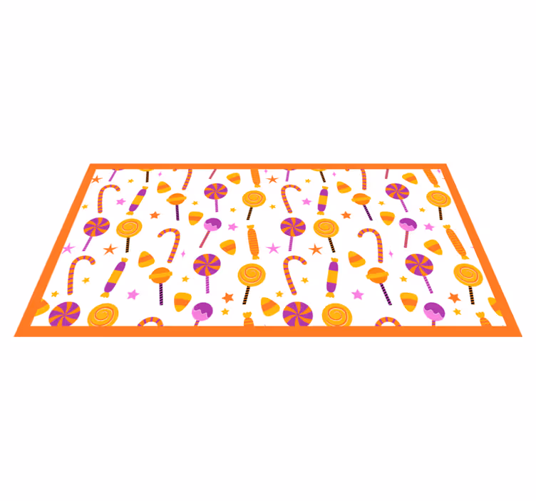 Vinyl Teppich Küche buntes süßigkeiten-design - TenStickers