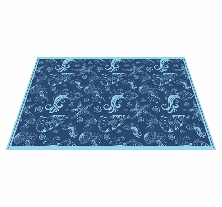 Vinyl teppich natur unterwasser-motiv - TenStickers
