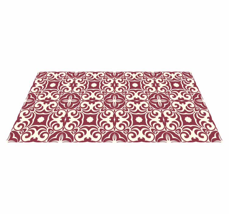 Vinyl Teppich Schlafzimmer kompliziertes florales konzept - TenStickers