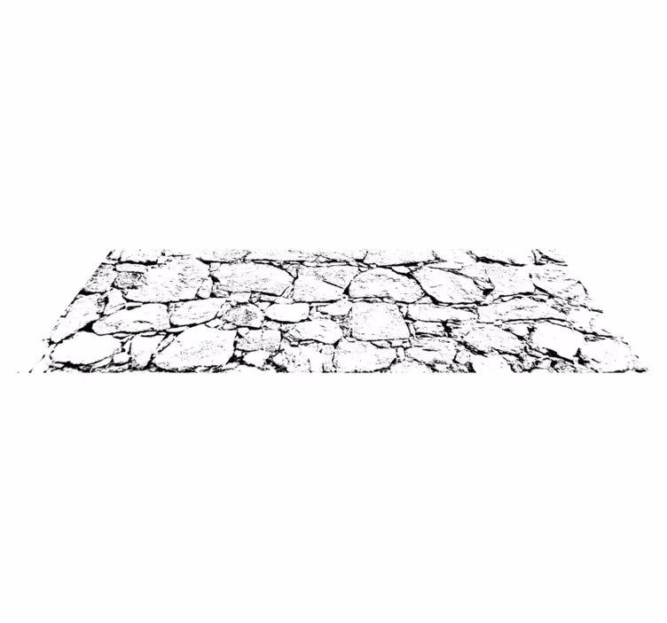 Vinyl Teppich Marmor rissiger grauer stil - TenStickers