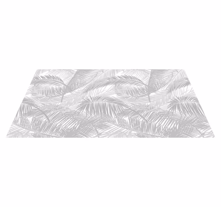 Vinyl Teppich Natur stilvolle palmblätter - TenStickers
