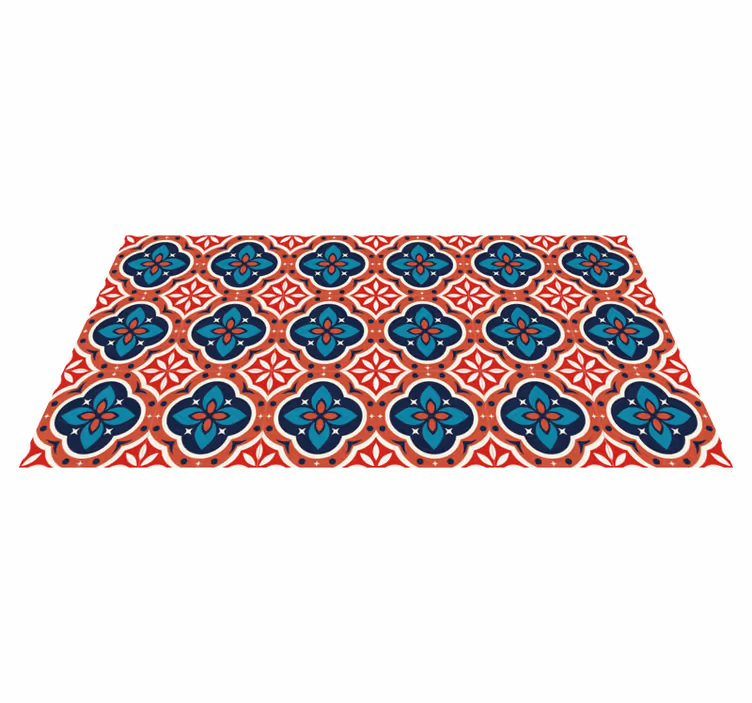 Vinyl teppich mosaik lebendige botanische motivation - TenStickers