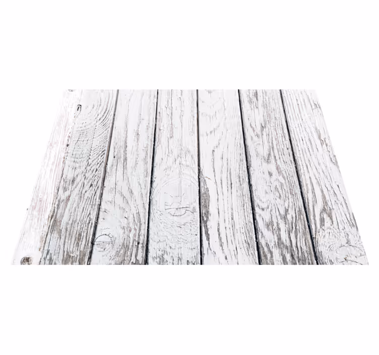 Vinylteppich Holzoptik weiß getünchtes holz - TenStickers