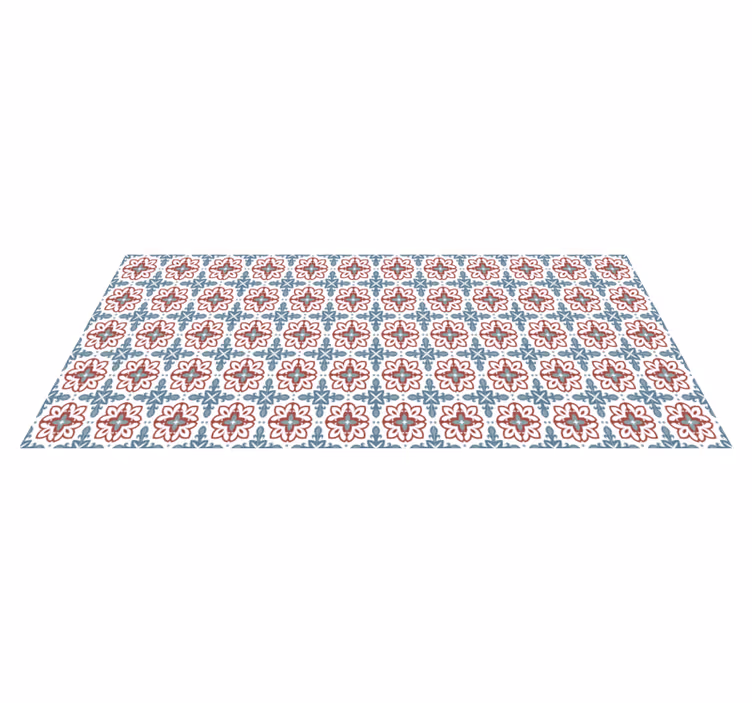 Vinyl Teppich Mosaik botanisch inspiriertes element - TenStickers