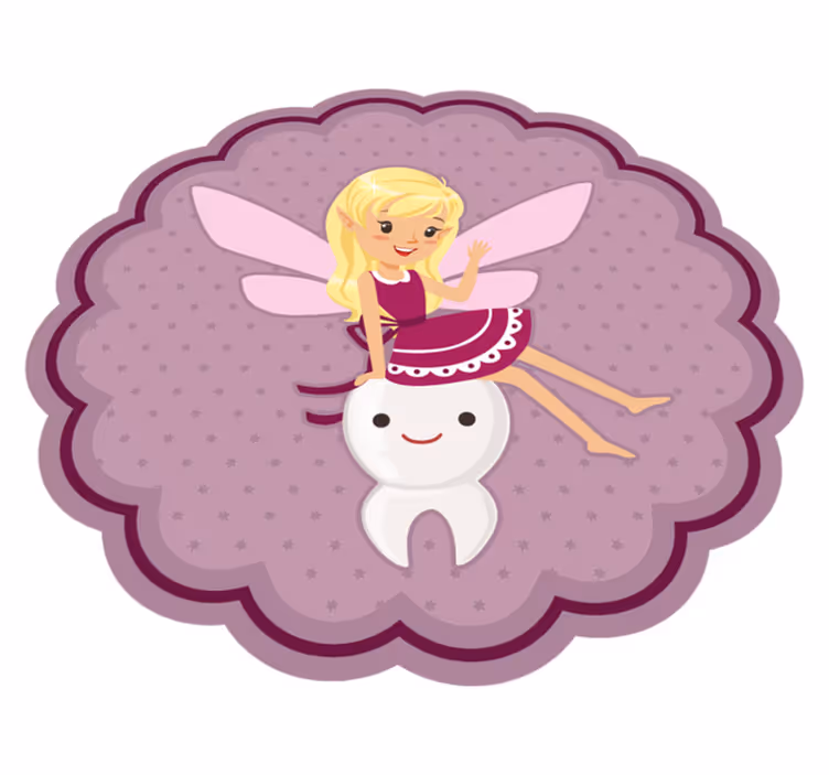 Vinyl Teppich Kinderzimmer fee und zahn - TenStickers
