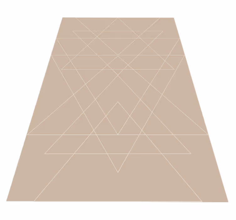 Vinyl Teppich modern matte mit geometrischem muster - TenStickers