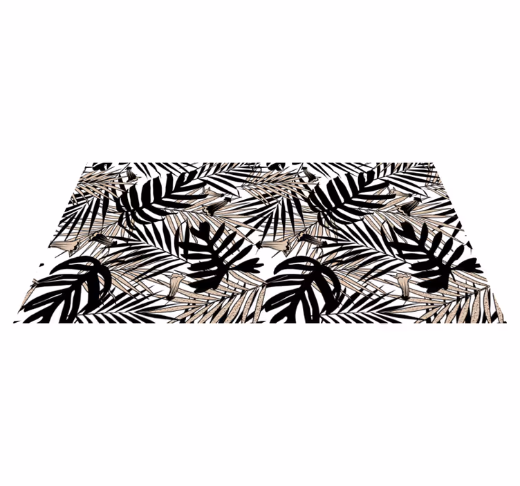 Vinyl Teppich Natur tropisches blattelement - TenStickers